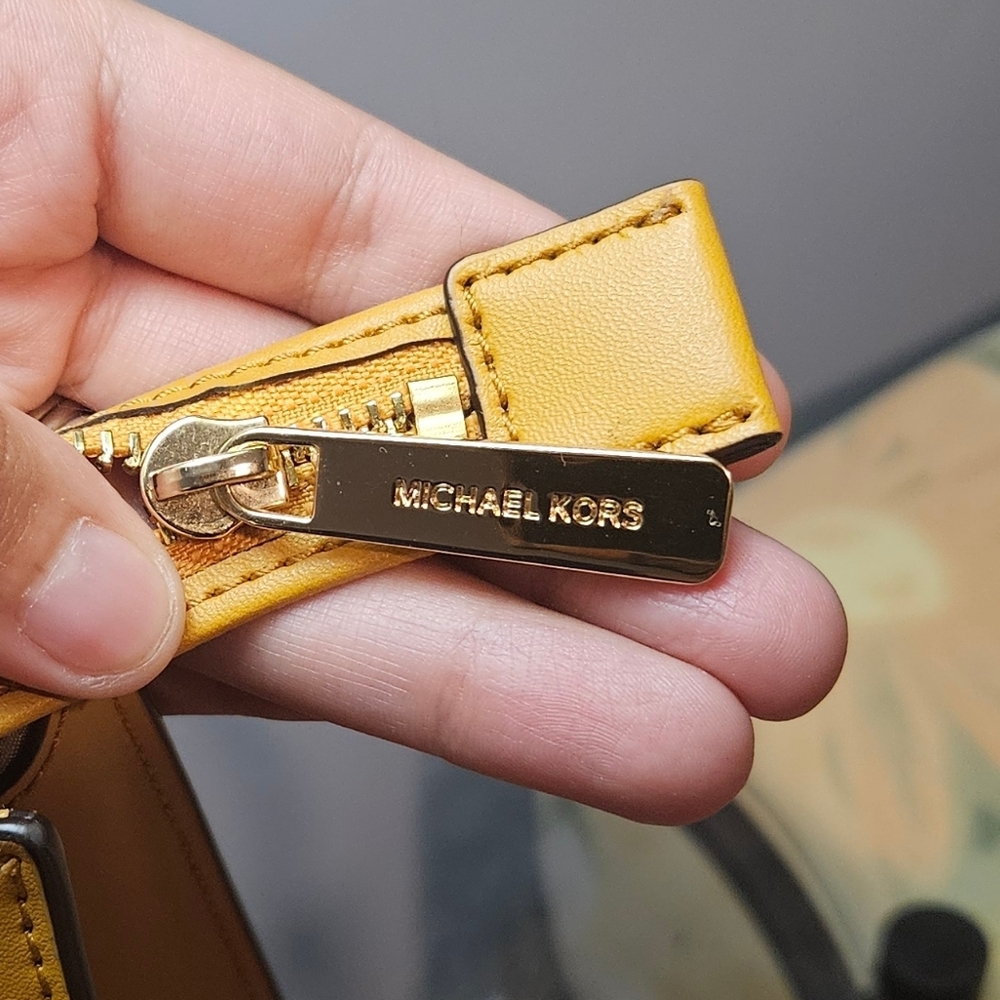 Michael Kors Mustard Yellow Satchel - Picture 13 of 13